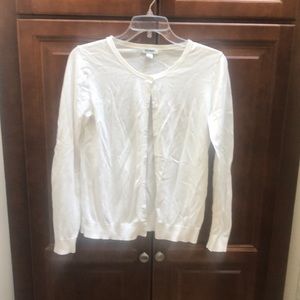 White cardigan